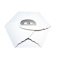 Caja Para Pastel Blanca Hexagonal 35x30x12cm 50 Pzs